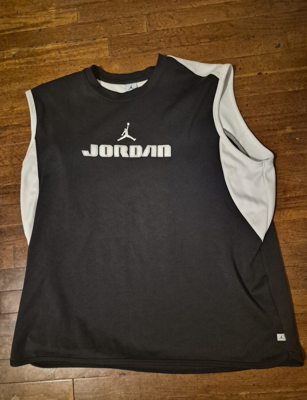 Jordan Black & White Sleeveless Basketball Jersey Mens Sz 3XL
